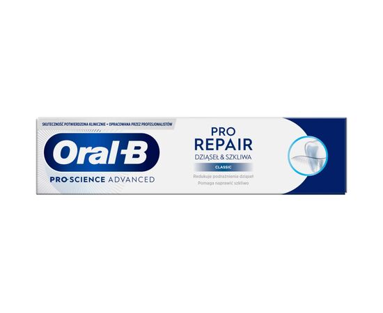 Зубна паста Oral-B Pro-Science Відновлення ясен та емалі Класична 75 мл (8700216028028), зображення 2 Зубна паста Oral-B Pro-Science Відновлення ясен та емалі Класична 75 мл (8700216028028), зображення 2