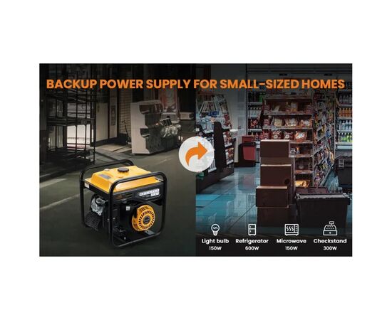 Генератор maXpeedingRODS MXR4500i (3,5 kW), 220V, 50Hz, 7.5л, ручной запуск (mxr4500i), изображение 6 Генератор maXpeedingRODS MXR4500i (3,5 kW), 220V, 50Hz, 7.5л, ручной запуск (mxr4500i), изображение 6