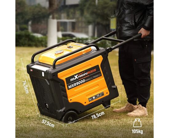 Генератор maXpeedingRODS MXR9000 (8 kW), 220V, 50Hz, 26л, дистанционный запуск, ATS (mxr9000), изображение 10 Генератор maXpeedingRODS MXR9000 (8 kW), 220V, 50Hz, 26л, дистанционный запуск, ATS (mxr9000), изображение 10