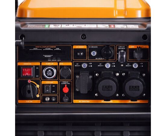 Генератор maXpeedingRODS MXR9000 (8 kW), 220V, 50Hz, 26л, дистанционный запуск, ATS (mxr9000), изображение 4 Генератор maXpeedingRODS MXR9000 (8 kW), 220V, 50Hz, 26л, дистанционный запуск, ATS (mxr9000), изображение 4