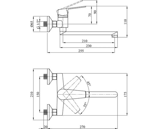 Змішувач Kroner KRMOker-С040 (CV031473), зображення 6 Змішувач Kroner KRMOker-С040 (CV031473), зображення 6