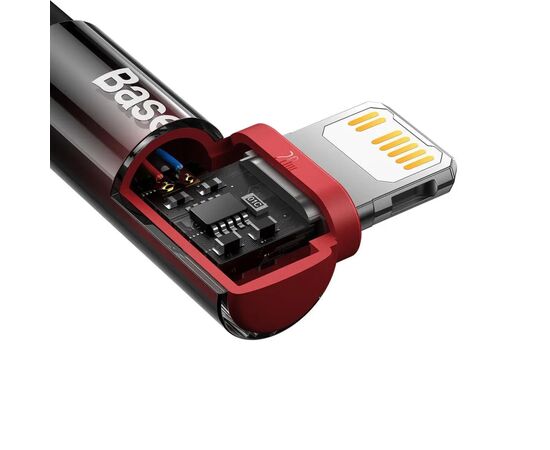 Дата кабель USB-C to Lightning 2.0m 20W black/red Baseus (CAVP000320), зображення 8 Дата кабель USB-C to Lightning 2.0m 20W black/red Baseus (CAVP000320), зображення 8