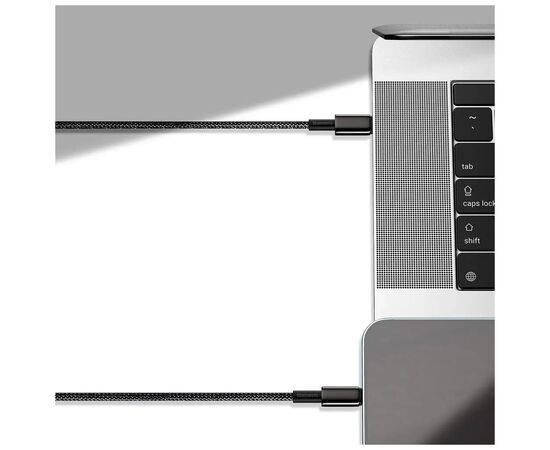Дата кабель USB-C to USB-C 1.0m 100W black Baseus (CATWJ-01), зображення 8 Дата кабель USB-C to USB-C 1.0m 100W black Baseus (CATWJ-01), зображення 8