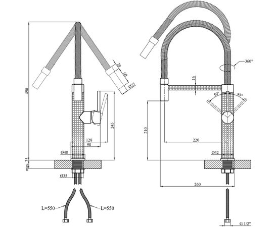Смеситель Kroner Ersel-SCH03999 (CV033802), изображение 9 Смеситель Kroner Ersel-SCH03999 (CV033802), изображение 9