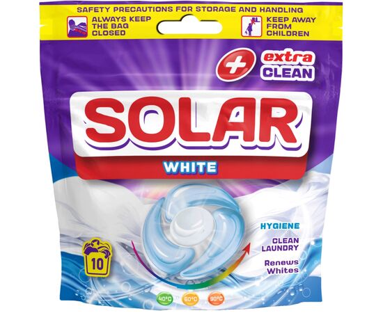 Капсулы для стирки Solar Household White Для белых вещей 10 шт. (4820269930445)