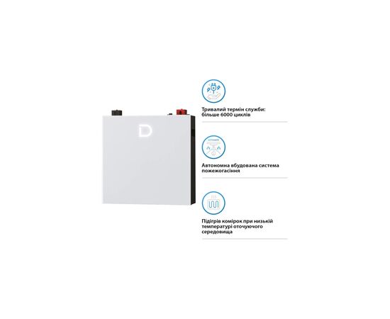 Батарея LiFePo4 Dyness DL5.0C Pro 51.2V - 100Ah (DL5.0C Pro), изображение 5 Батарея LiFePo4 Dyness DL5.0C Pro 51.2V - 100Ah (DL5.0C Pro), изображение 5