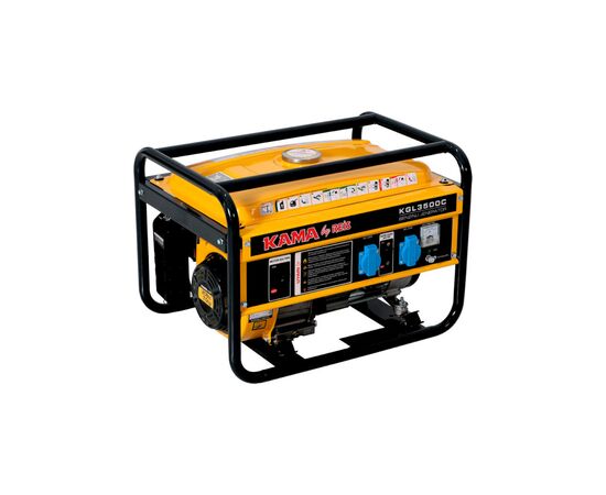 Генератор KAMA KGL3500C, 230V, 50Hz, 3.5kVA/2.8kW, бак 15 л, пуск: ручной (KGL3500C) Генератор KAMA KGL3500C, 230V, 50Hz, 3.5kVA/2.8kW, бак 15 л, пуск: ручной (KGL3500C)