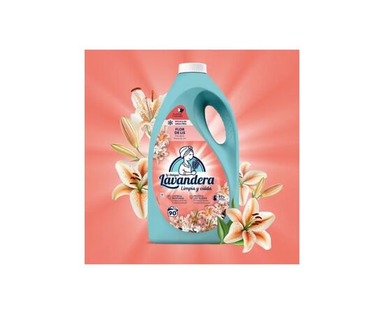 Гель для стирки La Antigua Lavandera Flor de Lis С ароматом лилий и жасмина 4.5 л (8435495847878), изображение 2 Гель для стирки La Antigua Lavandera Flor de Lis С ароматом лилий и жасмина 4.5 л (8435495847878), изображение 2
