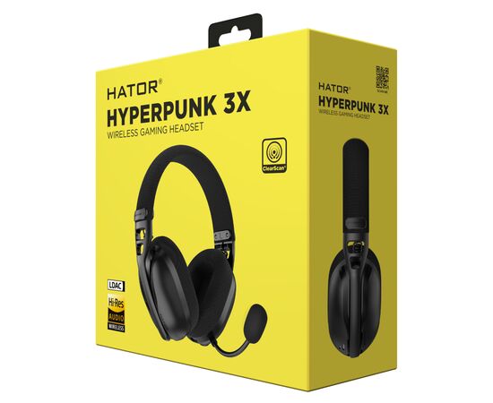 Наушники Hator Hyperpunk 3X Wireless Black (ESH14), изображение 6 Наушники Hator Hyperpunk 3X Wireless Black (ESH14), изображение 6
