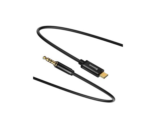 Кабель мультимедійний USB-C to 3.5mm M 1.2m black Baseus (CAM01-01), зображення 2 Кабель мультимедійний USB-C to 3.5mm M 1.2m black Baseus (CAM01-01), зображення 2