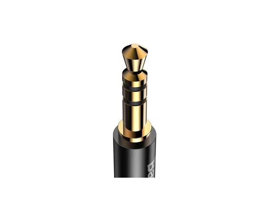 Кабель мультимедійний USB-C to 3.5mm M 1.2m black Baseus (CAM01-01), зображення 4 Кабель мультимедійний USB-C to 3.5mm M 1.2m black Baseus (CAM01-01), зображення 4