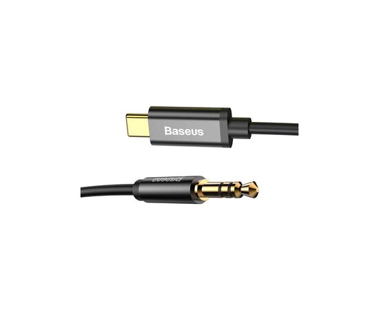 Кабель мультимедійний USB-C to 3.5mm M 1.2m black Baseus (CAM01-01) Кабель мультимедійний USB-C to 3.5mm M 1.2m black Baseus (CAM01-01)