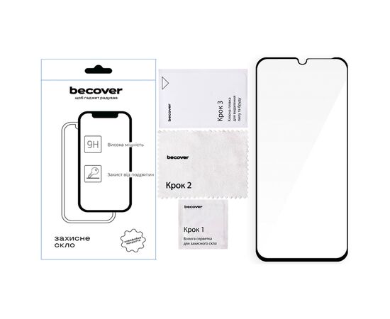 Стекло защитное BeCover Xiaomi Redmi 15C 4G/5G Black (713907), изображение 2 Стекло защитное BeCover Xiaomi Redmi 15C 4G/5G Black (713907), изображение 2
