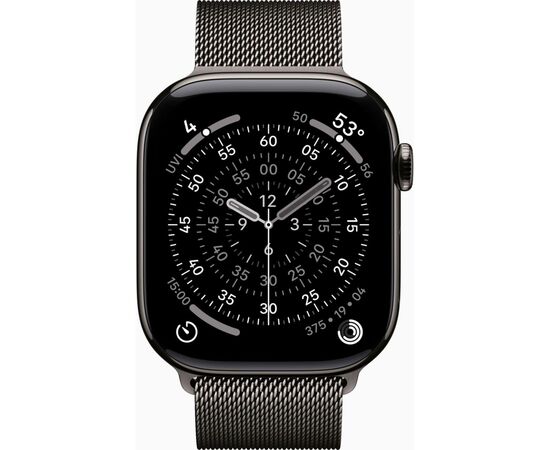 Смарт-часы Apple Watch Series 11 GPS + Cellular 46mm Slate Titanium Case with Slate Milanese Loop - M/L (MFD44RK/A), изображение 2 Смарт-часы Apple Watch Series 11 GPS + Cellular 46mm Slate Titanium Case with Slate Milanese Loop - M/L (MFD44RK/A), изображение 2