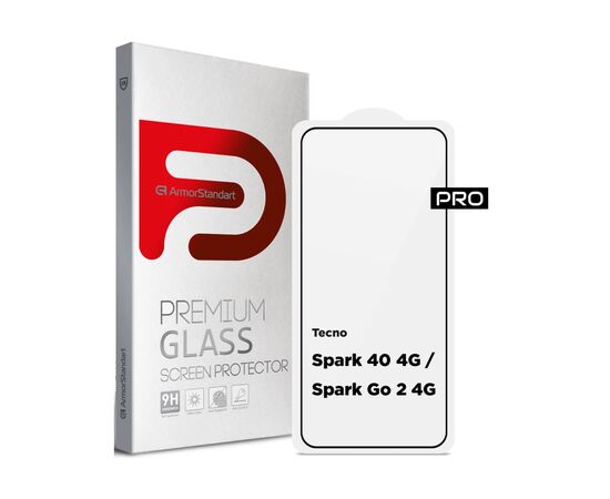 Стекло защитное Armorstandart Pro Tecno Spark 40 4G / Spark Go 2 4G (ARM87297) Стекло защитное Armorstandart Pro Tecno Spark 40 4G / Spark Go 2 4G (ARM87297)