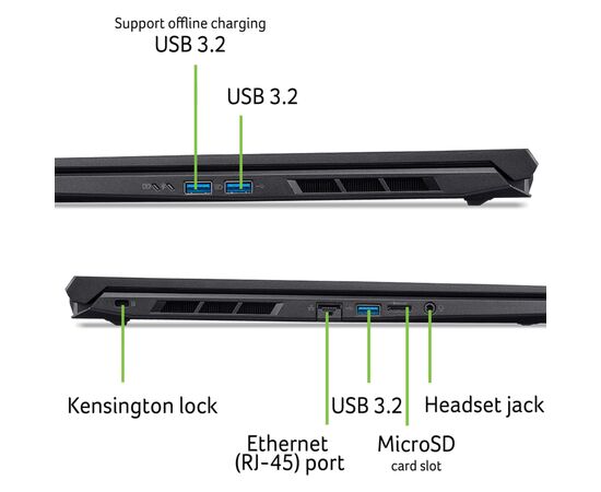 Ноутбук Acer Nitro V 16 ANV16-72 (NH.QZREU.005), изображение 11 Ноутбук Acer Nitro V 16 ANV16-72 (NH.QZREU.005), изображение 11