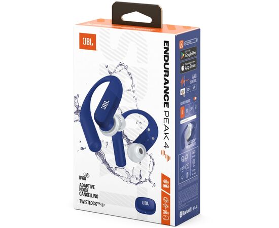 Навушники JBL Endurance Peak 4 Blue (JBLENDUPEAK4BLU), зображення 8 Навушники JBL Endurance Peak 4 Blue (JBLENDUPEAK4BLU), зображення 8
