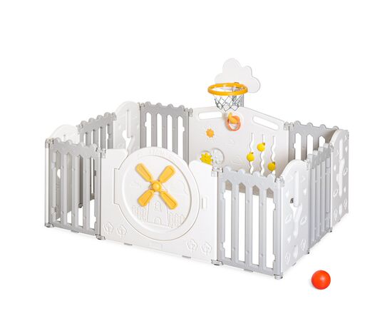 Детский манеж Mealux Forto Grey (KD-C051 Grey / White), изображение 3 Детский манеж Mealux Forto Grey (KD-C051 Grey / White), изображение 3