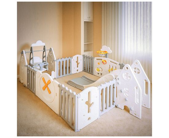 Детский манеж Mealux Forto Grey (KD-C051 Grey / White), изображение 7 Детский манеж Mealux Forto Grey (KD-C051 Grey / White), изображение 7