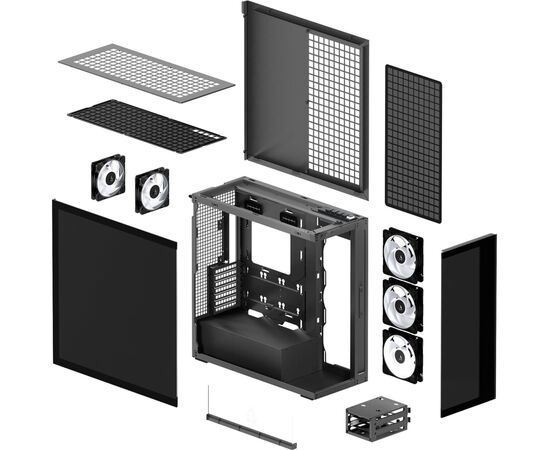 Корпус Arctic XTENDER BLK (ACPCC00018A), изображение 7 Корпус Arctic XTENDER BLK (ACPCC00018A), изображение 7