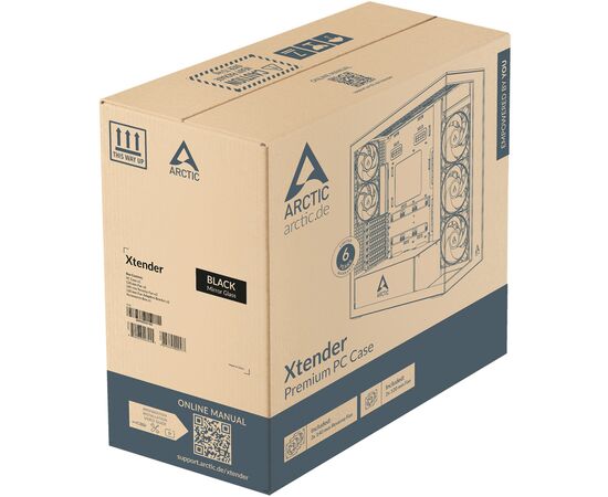 Корпус Arctic XTENDER BLK (ACPCC00018A), изображение 9 Корпус Arctic XTENDER BLK (ACPCC00018A), изображение 9