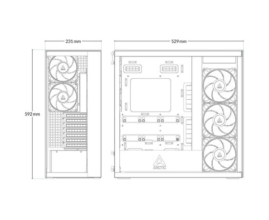 Корпус Arctic XTENDERVG W (ACPCC00017A), изображение 10 Корпус Arctic XTENDERVG W (ACPCC00017A), изображение 10