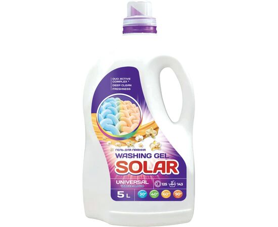 Гель для прання Solar Household Universal Vanilla Orchid 5 л (4820269930322)