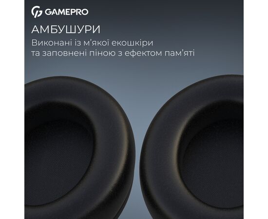 Наушники GamePro Asgard Freya Pro Wireless Black (HSW201B), изображение 10 Наушники GamePro Asgard Freya Pro Wireless Black (HSW201B), изображение 10