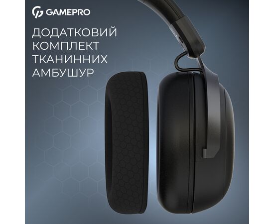 Наушники GamePro Asgard Freya Pro Wireless Black (HSW201B), изображение 11 Наушники GamePro Asgard Freya Pro Wireless Black (HSW201B), изображение 11