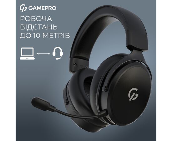 Наушники GamePro Asgard Skadi Wireless Black (HSW191B), изображение 8 Наушники GamePro Asgard Skadi Wireless Black (HSW191B), изображение 8