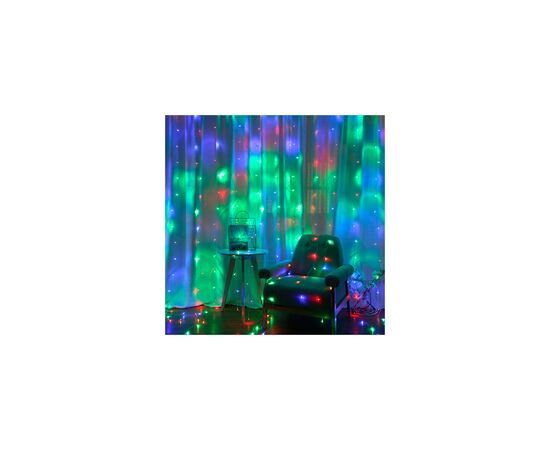 Гирлянда Voltronic Штора Водопад (Red/Green/Blue/Yellow), 4*0.6 м. 220V, прозора (GAR4-06LED-RGB) Гирлянда Voltronic Штора Водопад (Red/Green/Blue/Yellow), 4*0.6 м. 220V, прозора (GAR4-06LED-RGB)