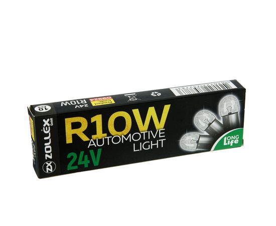 Автолампа Zollex R10W 24V, изображение 2 Автолампа Zollex R10W 24V, изображение 2