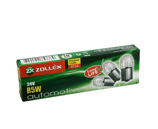 Автолампа Zollex R5W 24V, изображение 2 Автолампа Zollex R5W 24V, изображение 2
