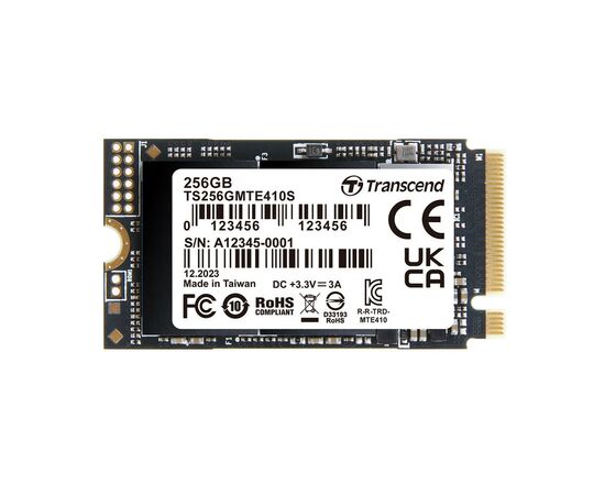 Накопитель SSD M.2 2242 256GB Transcend (TS256GMTE410S)