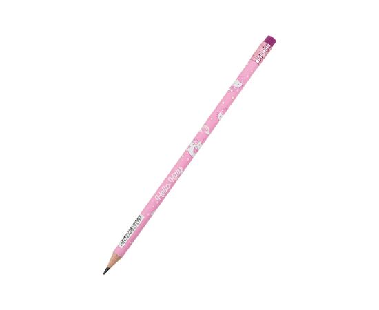 Карандаш графитный Kite Hello Kitty круглый, с резинкой, НВ (HK25-056) Карандаш графитный Kite Hello Kitty круглый, с резинкой, НВ (HK25-056)