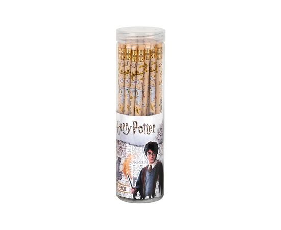 Карандаш графитный Kite Harry Potter круглый, с резинкой, НВ (HP25-056), изображение 2 Карандаш графитный Kite Harry Potter круглый, с резинкой, НВ (HP25-056), изображение 2