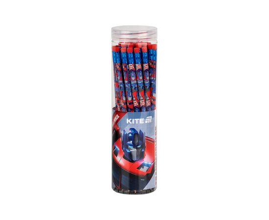 Карандаш графитный Kite Transformers круглый, с резинкой, НВ (TF25-056), изображение 2 Карандаш графитный Kite Transformers круглый, с резинкой, НВ (TF25-056), изображение 2