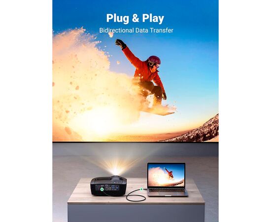 Кабель мультимедийный HDMI M to DVI M 1.5m HD106 black Ugreen (11150), изображение 6 Кабель мультимедийный HDMI M to DVI M 1.5m HD106 black Ugreen (11150), изображение 6