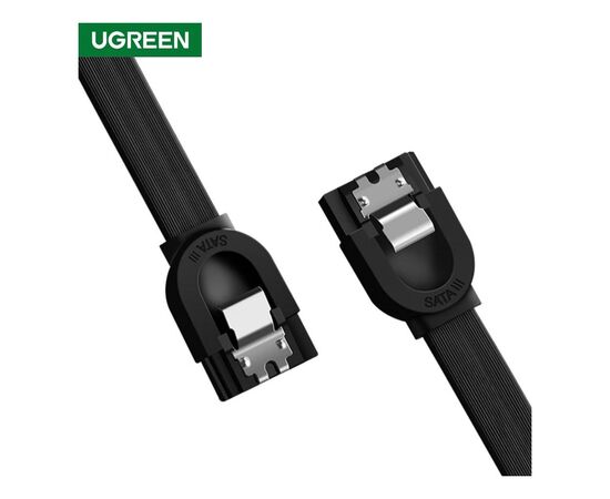 Кабель для передачи данных SATA 3 Data Cable 0.5m US217 Black Ugreen (30796), изображение 2 Кабель для передачи данных SATA 3 Data Cable 0.5m US217 Black Ugreen (30796), изображение 2