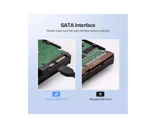 Кабель для передачи данных SATA 3 Data Cable 0.5m US217 Black Ugreen (30796), изображение 7 Кабель для передачи данных SATA 3 Data Cable 0.5m US217 Black Ugreen (30796), изображение 7