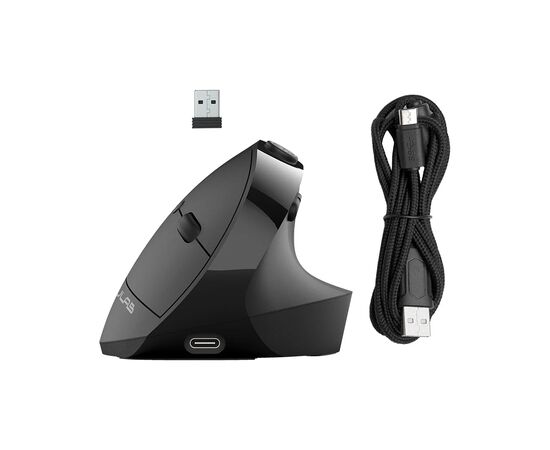 Мышка Jlab JBuds Vertical Ergonomic Wireless Black (IEUMJBERGORBLK82), изображение 6 Мышка Jlab JBuds Vertical Ergonomic Wireless Black (IEUMJBERGORBLK82), изображение 6