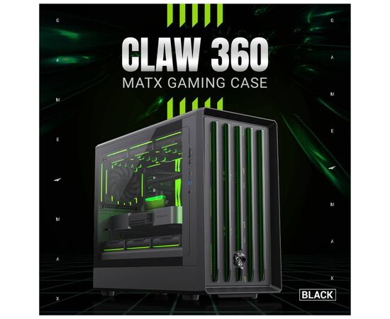 Корпус Gamemax Claw 360 BK, зображення 2 Корпус Gamemax Claw 360 BK, зображення 2