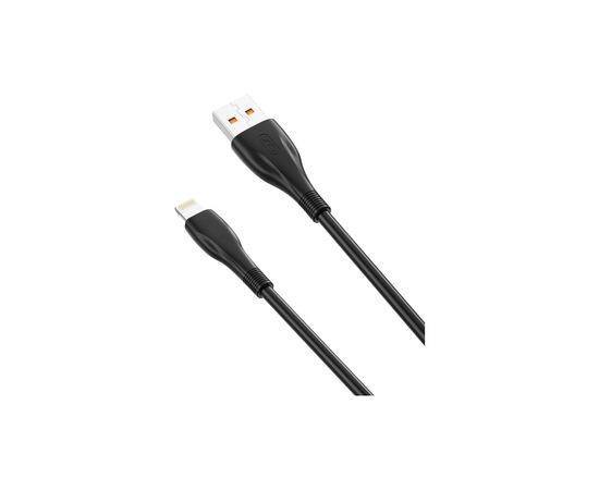 Дата кабель USB 2.0 AM to Lightning 1.0m 6A NB185 black XO (6920680879236), изображение 2 Дата кабель USB 2.0 AM to Lightning 1.0m 6A NB185 black XO (6920680879236), изображение 2