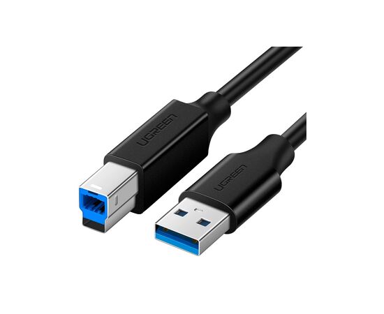 Кабель для принтера USB 3.0 AM/BM 1.0m US210 black Ugreen (30753) Кабель для принтера USB 3.0 AM/BM 1.0m US210 black Ugreen (30753)