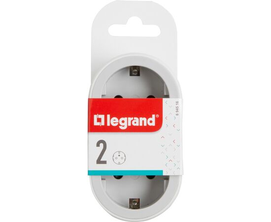 Сетевой разветвитель LEGRAND СТАНДАРТ 2х2К+З фронтальні розетки , колір Білий/Сірий (694516), изображение 4 Сетевой разветвитель LEGRAND СТАНДАРТ 2х2К+З фронтальні розетки , колір Білий/Сірий (694516), изображение 4