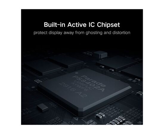 Кабель мультимедийный miniDisplayPort M to HDMI M 1.5m MD101 4K black Ugreen (20848), изображение 7 Кабель мультимедийный miniDisplayPort M to HDMI M 1.5m MD101 4K black Ugreen (20848), изображение 7