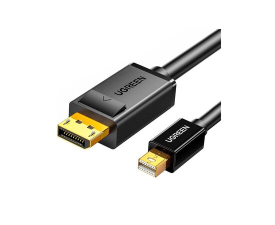 Кабель мультимедийный miniDisplayPort M to DisplayPort M 1.5m MD105 black Ugreen (10477)