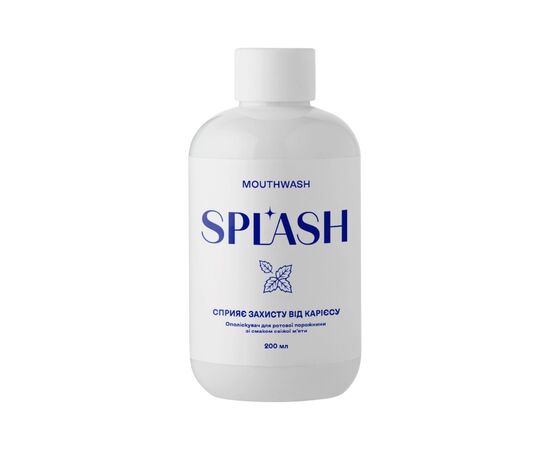 Ополаскиватель для полости рта Splash Со вкусом свежей мяты 200 мл (4820266831660), изображение 3 Ополаскиватель для полости рта Splash Со вкусом свежей мяты 200 мл (4820266831660), изображение 3