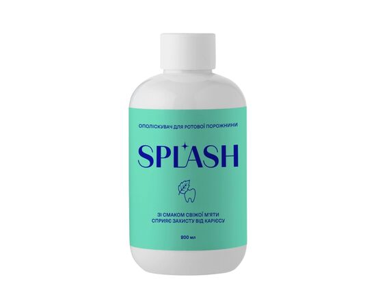 Ополаскиватель для полости рта Splash Со вкусом свежей мяты 200 мл (4820266831660) Ополаскиватель для полости рта Splash Со вкусом свежей мяты 200 мл (4820266831660)