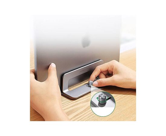 Подставка для ноутбука Ugreen LP258 Vertical Laptop Stand Silver (20471), изображение 10 Подставка для ноутбука Ugreen LP258 Vertical Laptop Stand Silver (20471), изображение 10